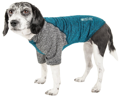 Pet Life Active 'hybreed' 4-way-stretch Fitness Performance Dog T-shirt In Blue