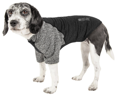 Pet Life Active 'hybreed' 4-way-stretch Fitness Performance Dog T-shirt In Black