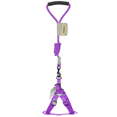 Touchdog Faded-barker 2-in-1 Fashion Dog Leash And Harness In Purple