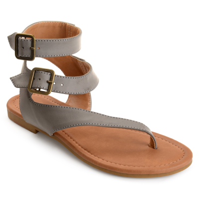 Journee Collection Collection Women's Kyle Sandal In Grey