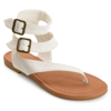Journee Collection Collection Women's Kyle Sandal In White