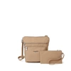 Baggallini Pocket Crossbody With Rfid In Beige