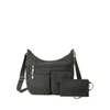 Baggallini On Track Zip Crossbody With Rfid Phone Wristlet In Grey