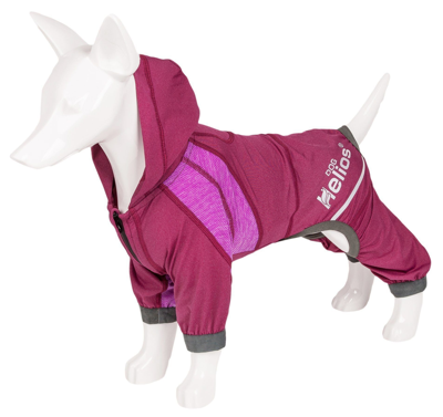 Dog Helios 'namastail' Lightweight 4-way-stretch Yoga Performance Dog Tracksuit Hoodie In Pink