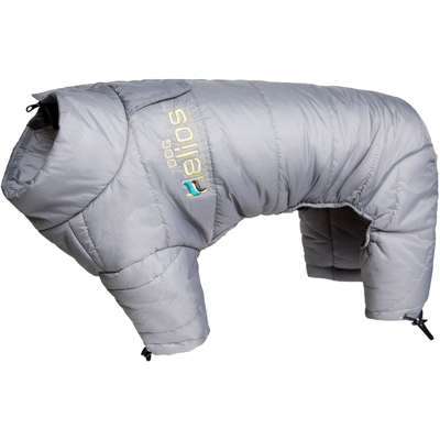 Dog Helios Thunder-crackle Adjustable And Reflective Full-body Waded Winter Dog Jacket In Grey