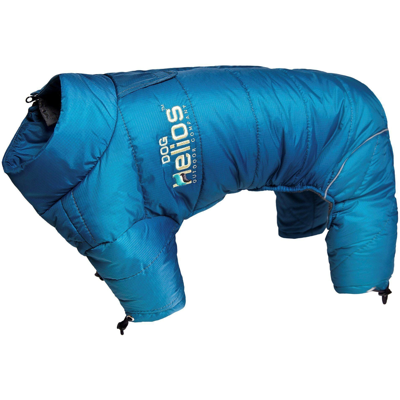 Dog Helios Thunder-crackle Adjustable And Reflective Full-body Waded Winter Dog Jacket In Blue