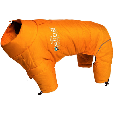 Dog Helios Thunder-crackle Adjustable And Reflective Full-body Waded Winter Dog Jacket In Orange