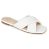 Journee Collection Collection Women's Wide Width Carlotta Slide In White