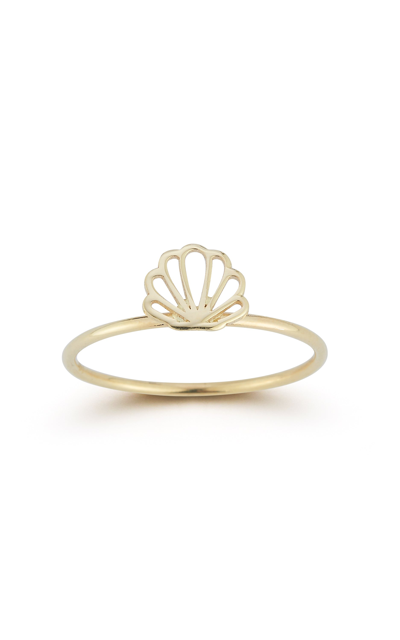 Ember Fine Jewelry 14k Gold Shell Ring In White