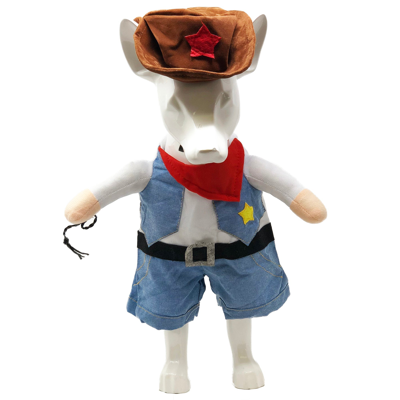 Pet Life 'rodeo Bones' Cowboy Pet Dog Costume Uniform In Multi