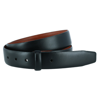 Trafalgar 35mm Cortina Leather Harness Belt Strap In Black