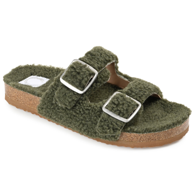 Journee Collection Collection Women's Tru Comfort Foam Delpheen Slipper In Green