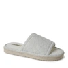 Dearfoams Women's Demi Rib Knit Slide In Grey