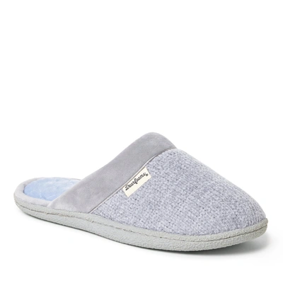 Dearfoams Womens Samantha Chenille Scuff With Quilted So In Multi