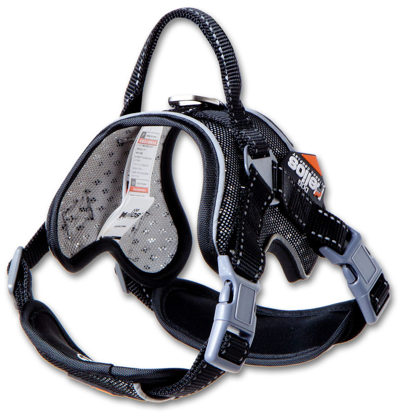 Dog Helios 'scorpion' Sporty High-performance Free-range Dog Harness In Black