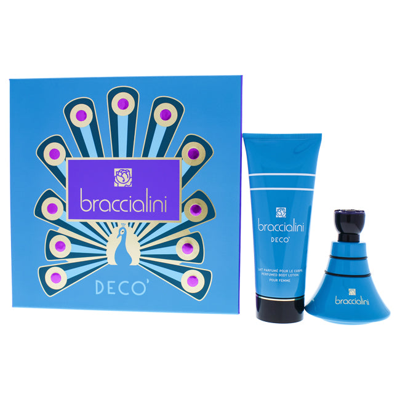 Braccialini Deco Pour Femme By  For Women - 2 Pc Gift Set 3.4oz Edp Spray, 6.8oz Body Lotion In Blue