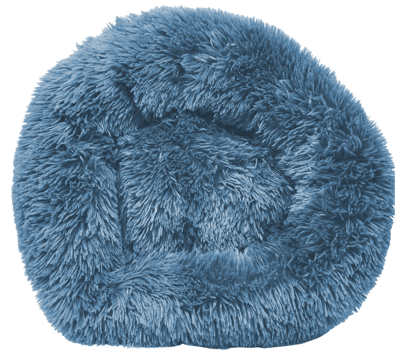 Pet Life 'nestler' High-grade Plush And Soft Rounded Pet Bed In Blue
