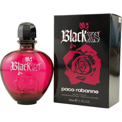 Rabanne Paco Black Xs Edt Spray 2.7 oz In Black,pink