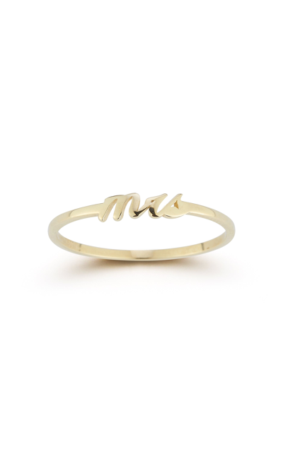 Ember Fine Jewelry 14k Gold Mrs Ring In White
