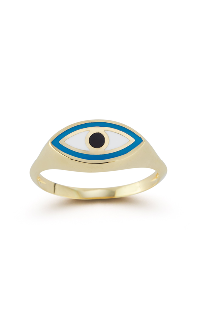 Ember Fine Jewelry 14k Gold Evil Eye Ring In Multi