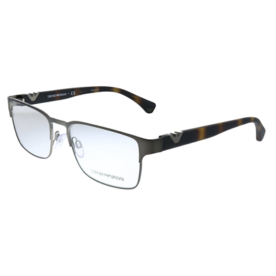 Emporio Armani Ea 1027 3003 55mm Unisex Square Eyeglasses 55mm In Grey