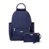 Baggallini Classic All Day Backpack With Rfid Phone Wristlet In Blue