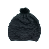 PORTOLANO STITCHED HAT WITH RABBIT FUR POM