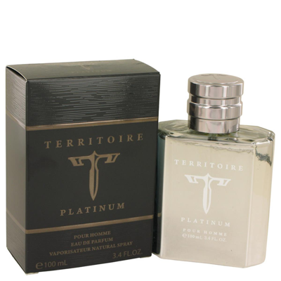 Yzy Perfume 537547 3.4 oz Territoire Platinum By  Eau De Parfum Spray For Men In Silver