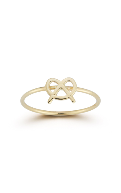 Ember Fine Jewelry 14k Gold Pretzel Ring In White