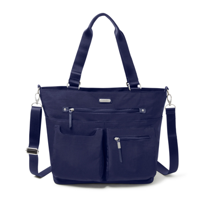 Baggallini Any Day Tote With Rfid Phone Wristlet In Blue