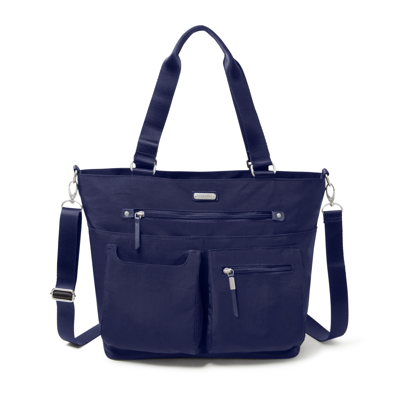 Baggallini Any Day Tote With Rfid Phone Wristlet In Indigo