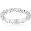Pompeii3 Diamond Eternity Ring 2 Carat Womens Stackable Wedding Band 14k White Gold In White