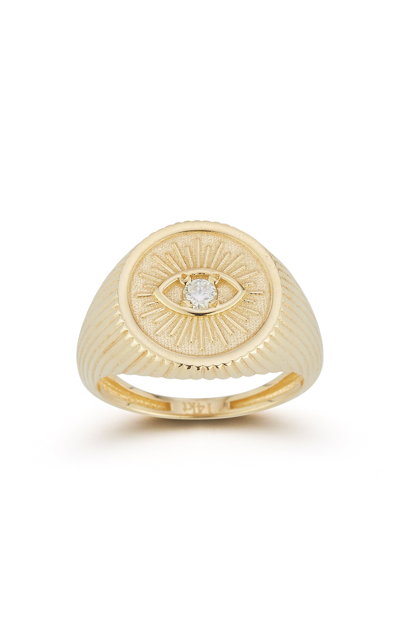 Ember Fine Jewelry 14k Gold & Diamond Evil Eye Signet Ring