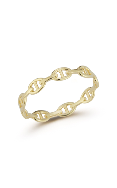 Ember Fine Jewelry 14k Italian Gold Link Chain Ring In White