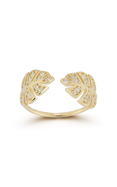 Ember Fine Jewelry 14k Gold & Diamond Leaf Ring