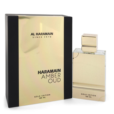 Al Haramain 548472 2 oz Unisex Eau De Perfume Spray For Women - Amber Oud Gold Edition In Orange