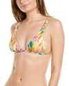 Beach Riot Bette Bikini Top In Blue