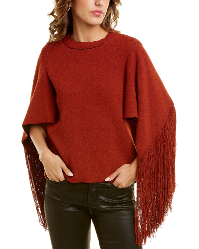 Proenza Schouler Cape Sleeve Sweater In Red