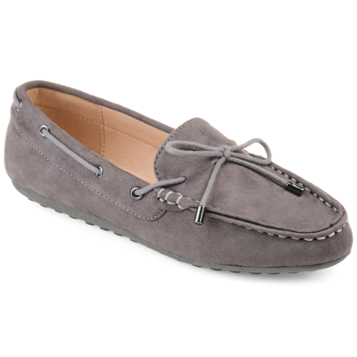 Journee Collection Women's Comfort Thatch Loafer In Grey