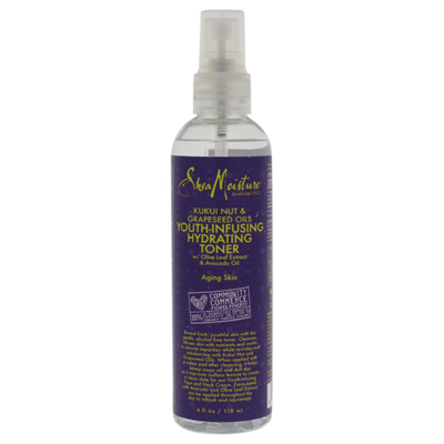 Shea Moisture U-sc-5066 Kukui Nut & Grapeseed Oils Youth-infusing Hydrating Toner For Unisex - 4 oz In Purple