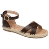 Journee Collection Collection Women's Lyddia Sandal In Brown