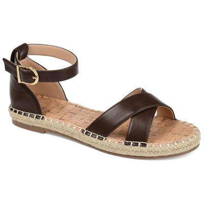 Journee Collection Collection Women's Lyddia Sandal In Brown