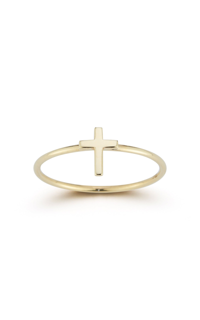 Ember Fine Jewelry 14k Gold Cross Ring In White