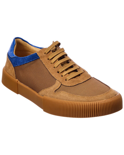 French Connection Haruko Suede-trim Sneaker In Brown