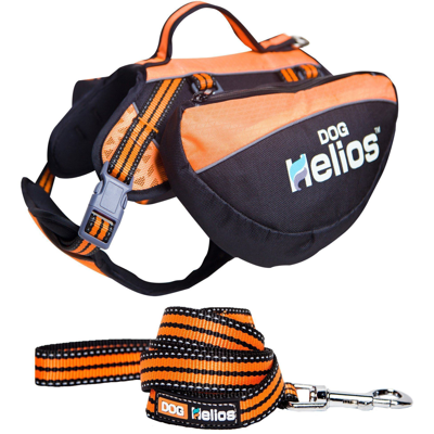 Dog Helios Freestyle 3-in-1 Explorer Sporty Convertible Waterproof Dog Backpack Harness In Orange