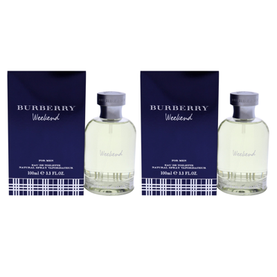 Burberry Weekend By  For Men - 3.3 oz Edt Spray - Pack Of 2 In White