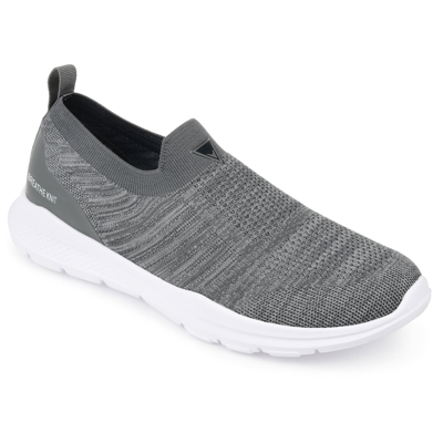 Vance Co. Pierce Casual Slip-on Knit Walking Sneaker In Grey