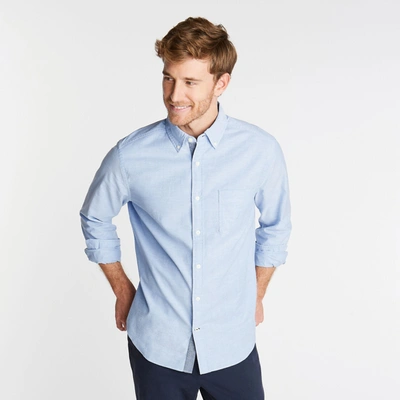 Nautica Mens Big & Tall Anchor Solid Oxford Classic Fit Button Down In Blue