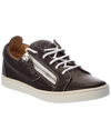 Giuseppe Zanotti Brek Leather Sneaker In Black