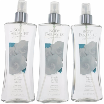 Parfums De Coeur Awbffwm8bm3p Fresh White Musk By Body Fantasies, 8 oz Fragrance Body Spray For Wome